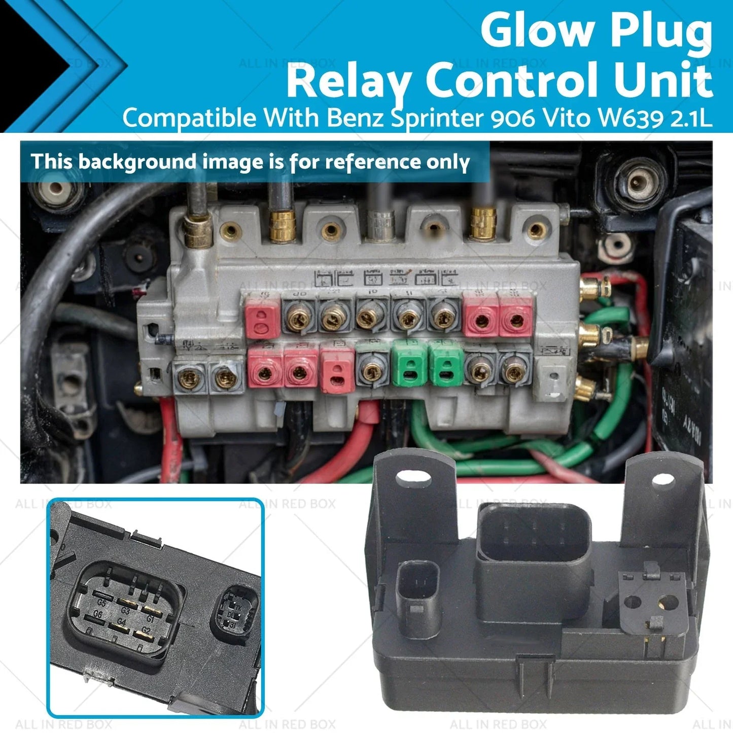 Glow Plug Relay Unit for Mercedes Sprinter 906, Vito W639 2.1L Diesel