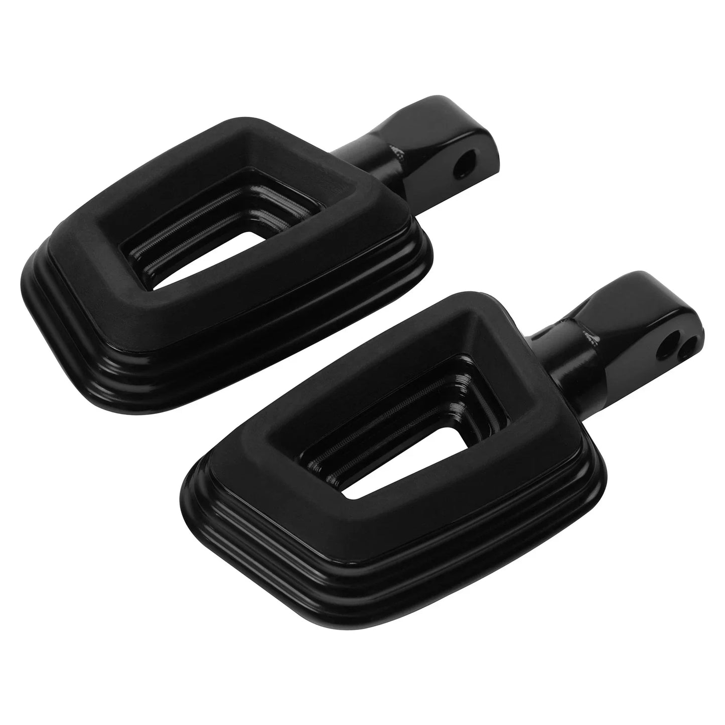 Black Passenger Foot Pegs for Harley Street Bob Low Rider (2018-2025)