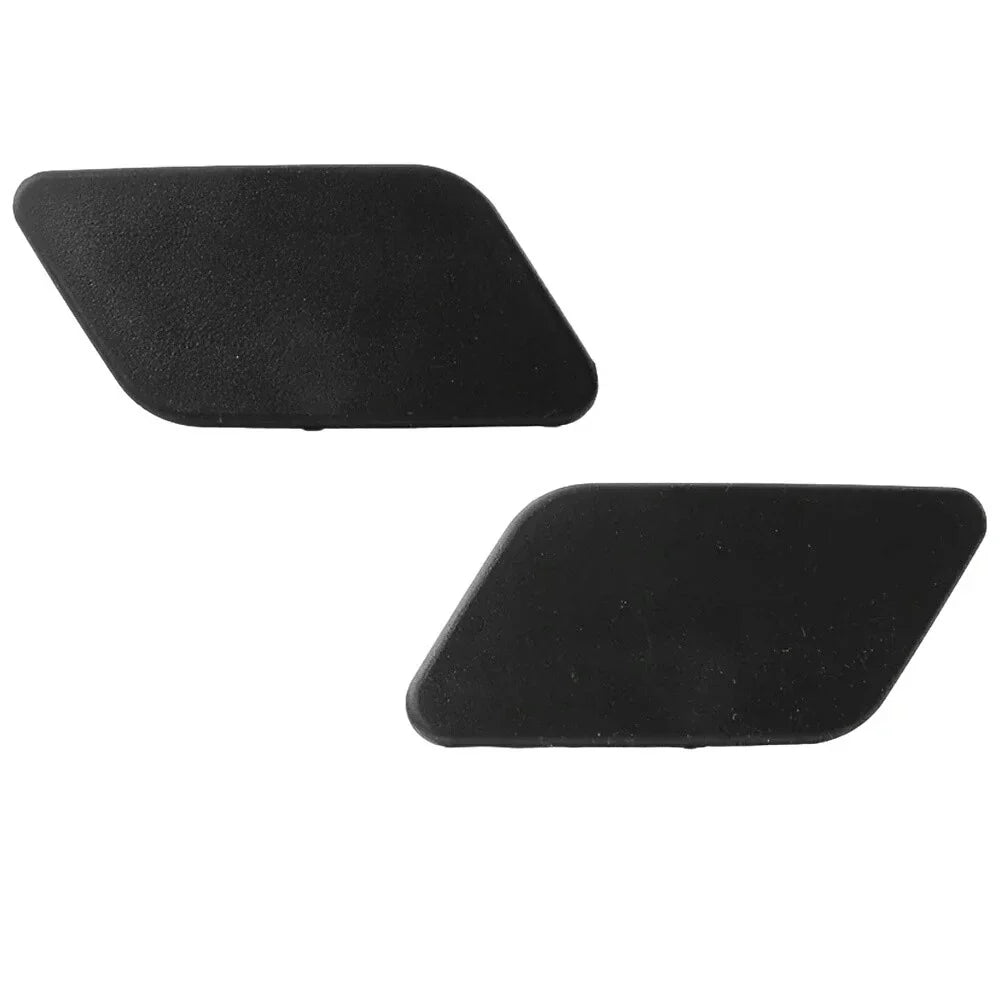 Headlight Washer Nozzle Cover Caps Black for BMW X3 (2011-2014)