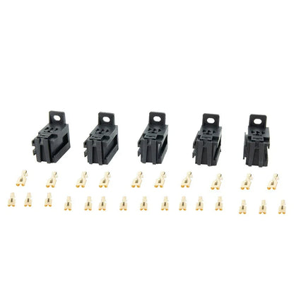 5pcs 12V/24V 60AMP 5-Pin Relay Socket