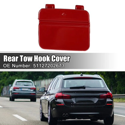 Tow Hook Cover Rear Bumper for BMW 3 Series Red