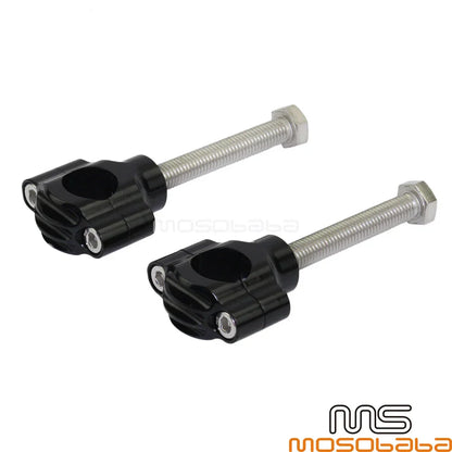1" Black Handlebar Risers Clamp for Harley Honda Yamaha Suzuki Bobber