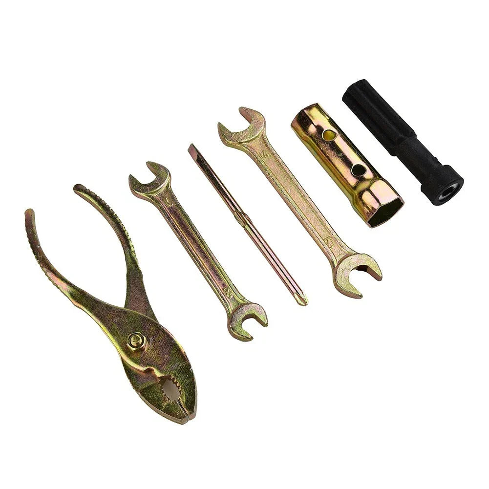 5pcs Motorcycle Spanner Wrench Screwdriver Pliers Tool Kit