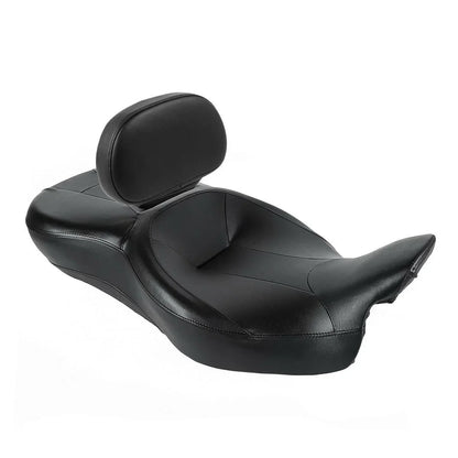 Black Rider Driver Passenger Seat Backrest for Harley Touring Glide (09-23)