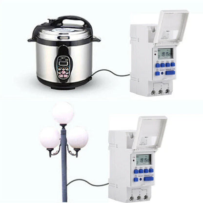 Digital LCD Power Programmable Timer Switch Relay for AC 220V