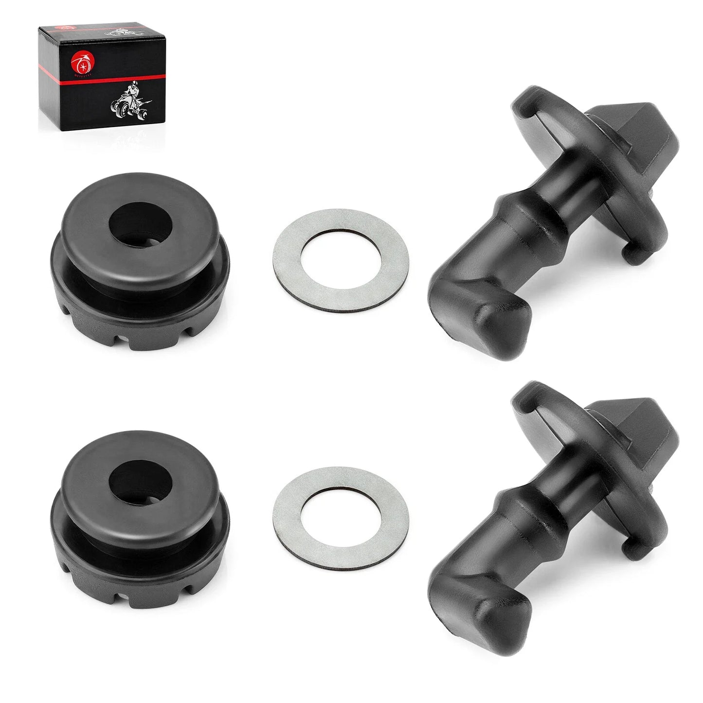 2 x Hood Latch Toggles With Grommets Washers for Polaris RZR 570 (2012–2022)