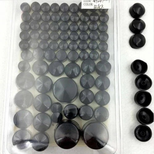 Bolt Caps for Harley Softail Twin Cam 2000-2006 Black