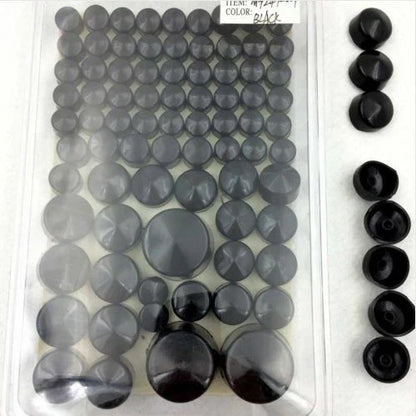Bolt Caps for Harley Softail Twin Cam 2000-2006 Black