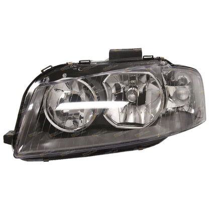 LH+RH Pair Halogen Headlights for Audi A3 8P Hatch (2004 - 2008)