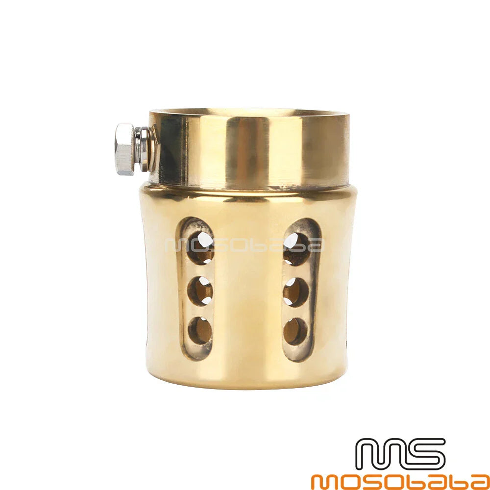 1.75" Brass Straight Cut Exhaust Pipe Tip for BMW Harley Ducati Chopper