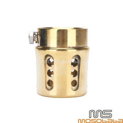 1.75" Brass Straight Cut Exhaust Pipe Tip for BMW Harley Ducati Chopper