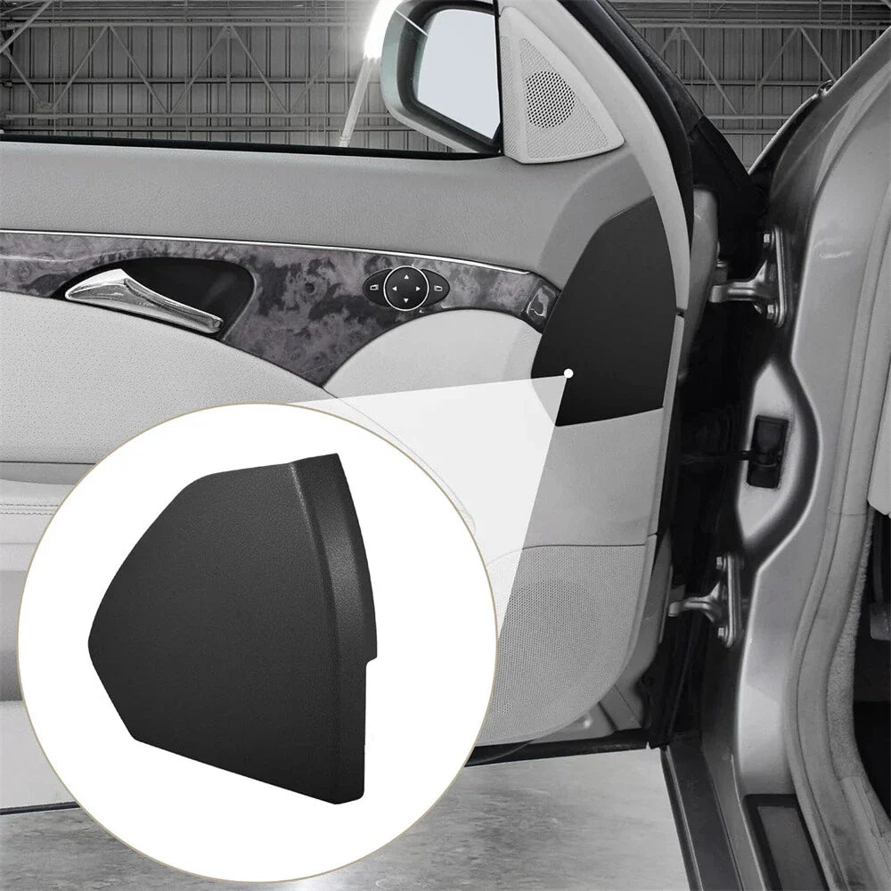 Black ABS Front Left Door Cover Trim Panel for Benz E-Class W211 (2003-2009)