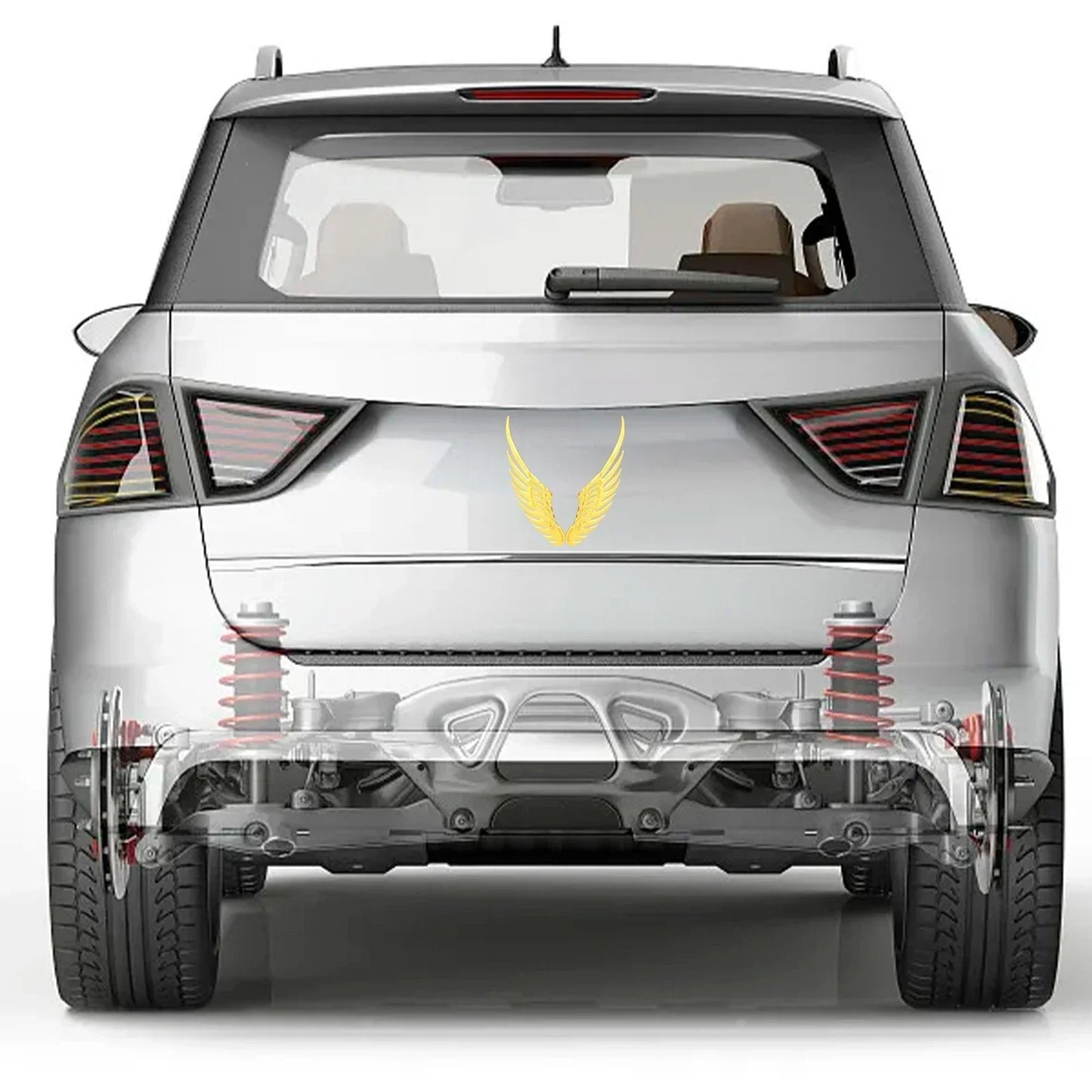 3D PVC Wing Scratch Sticker Decal for Car