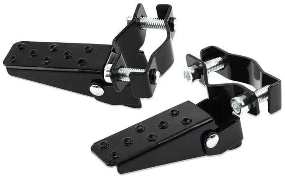 Clamp-on Steel Axle Foldable Foot Step Pegs for MTB BMX Bike
