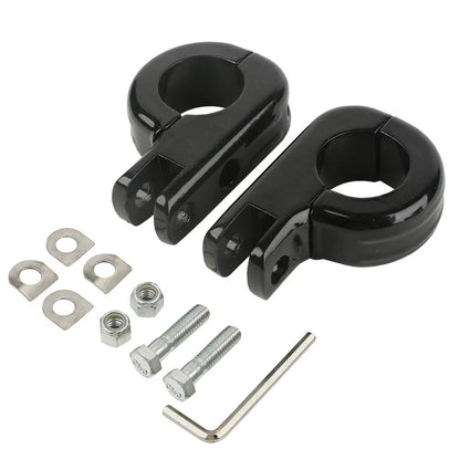 1 1/4" Foot Pegs for Harley Kawasaki Engine Guard Crash Bar
