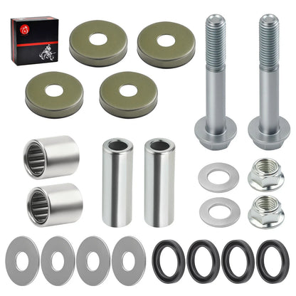Front Lower A-Arm Bushing Seal Kit & Bolts for Suzuki Z400 LTZ400 (2003–2009)