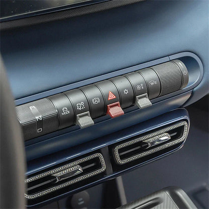 7Pcs Button Paddle Stickers for BYD Dolphin (2021-2025)