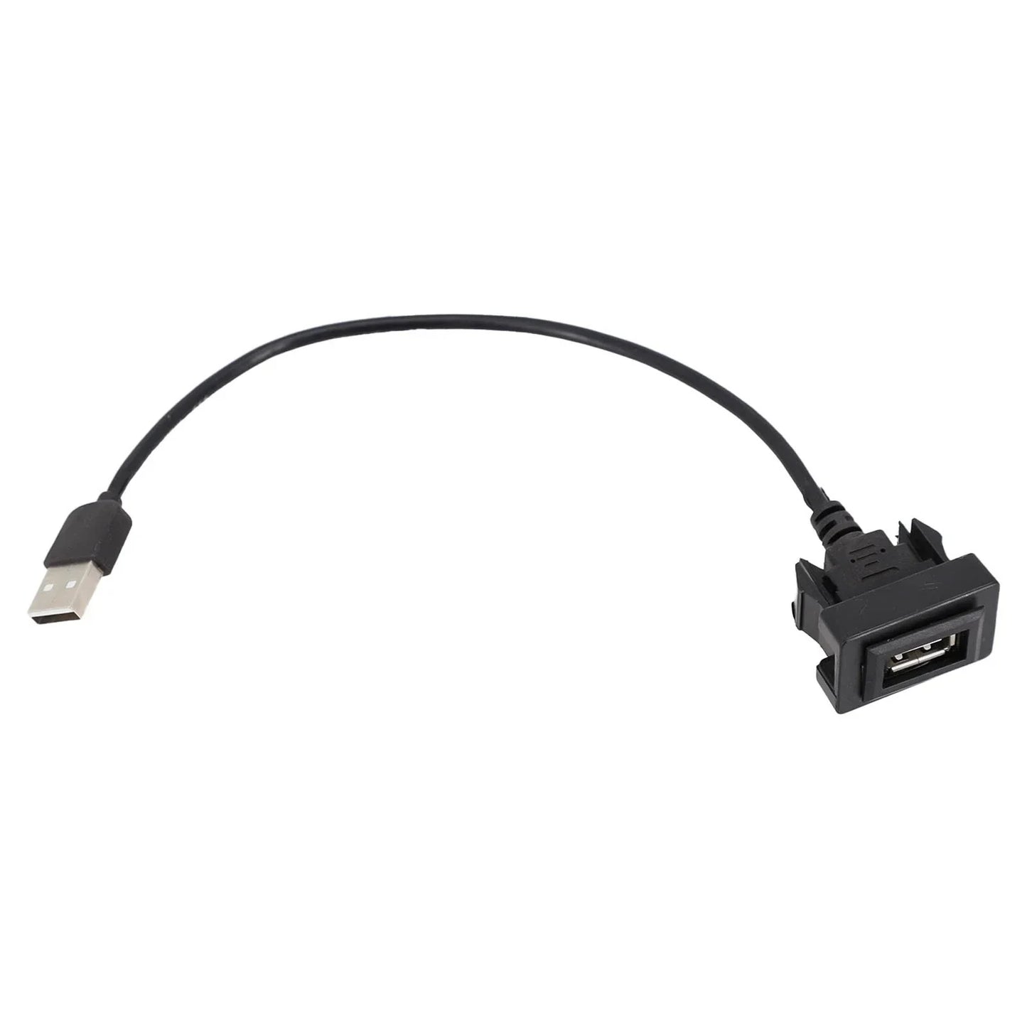 DASH Flush Mount USB Port Panel Extension Cable Adapter for Toyota