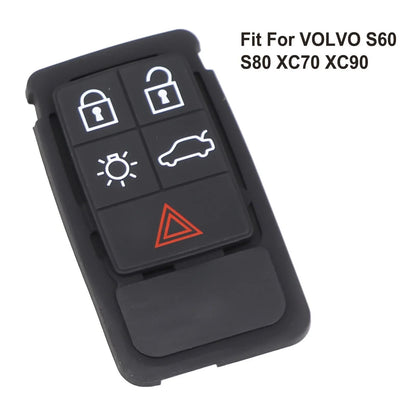 Rubber Remote Key Fob Case Pad for Volvo XC60 XC70 V70 S60 S80