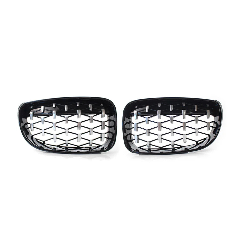 Diamond Front Kidney Grill for BMW 1 Series E81 E82 E87 E88 (2004-2013)