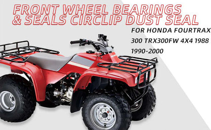 Front Wheel Bearing & DUST Seal for HONDA Rancher 350 TRX350 FE/FM (2000–2006)