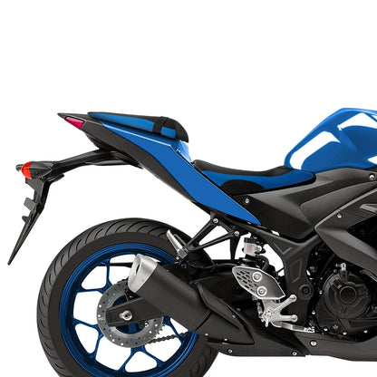 Black Blue Rider Driver & Passenger Seats for Yamaha YZF R3 (2015-2024)