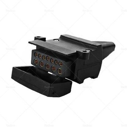 12 Pin Flat Female Socket for Trailer Connector Car Caravan