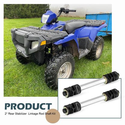 2 x Rear Stabilizer Linkage Rod Shaft Kit for Polaris Ranger 500 (2005–2009)