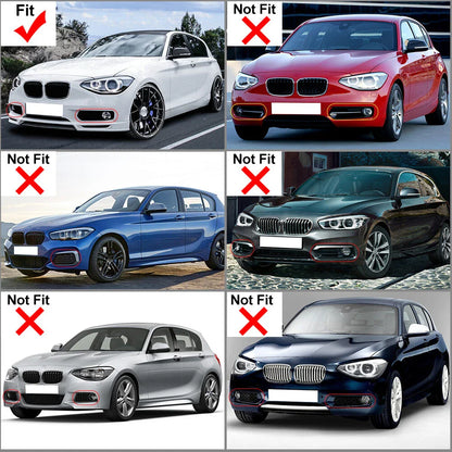 Front Fog Light Grilles for BMW 1-Series F20 F21 (2011-2015)