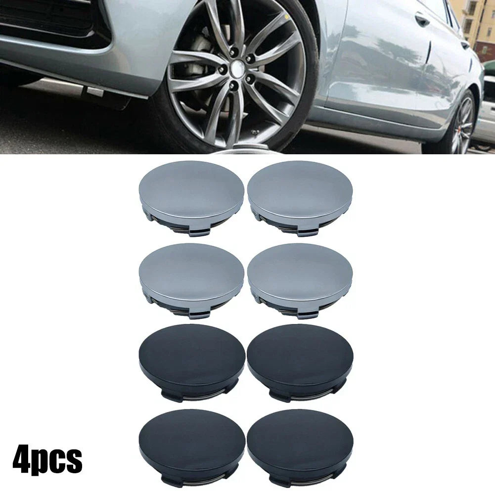 ABS Wheel Hub Covers 4pcs 60mm for Any Vehicle