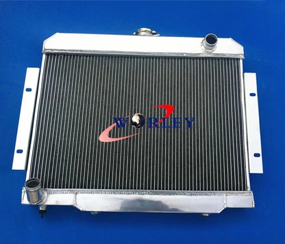 3 Row Aluminum Radiator + Fans for Jeep CJ Series (1970-1986)