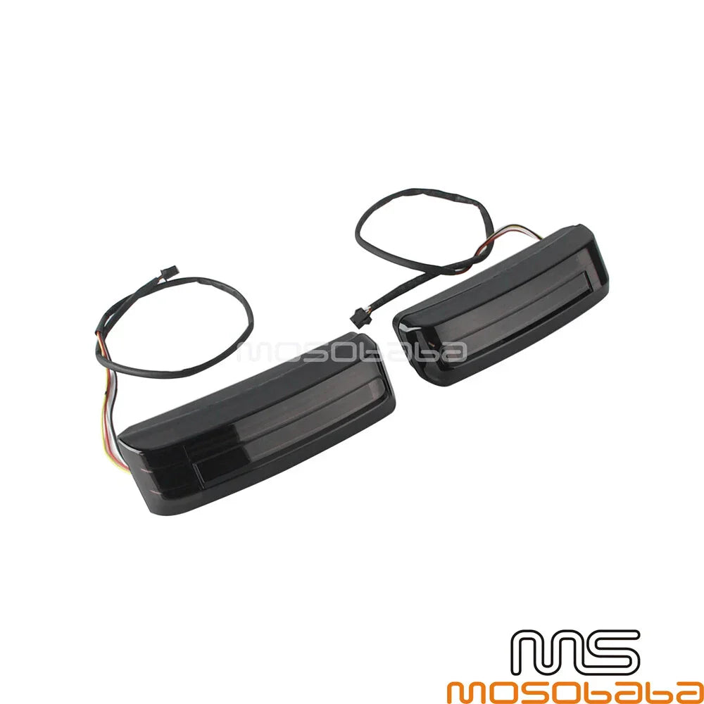 Smoke LED Saddlebag Brake Turn Tail Signal Lights for Harley Road Glide (24)