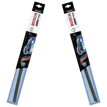 Front Pair Bosch Aerotwin Wiper Blades for Nissan X-Trail T30 2.2L 2.5L 2001~07