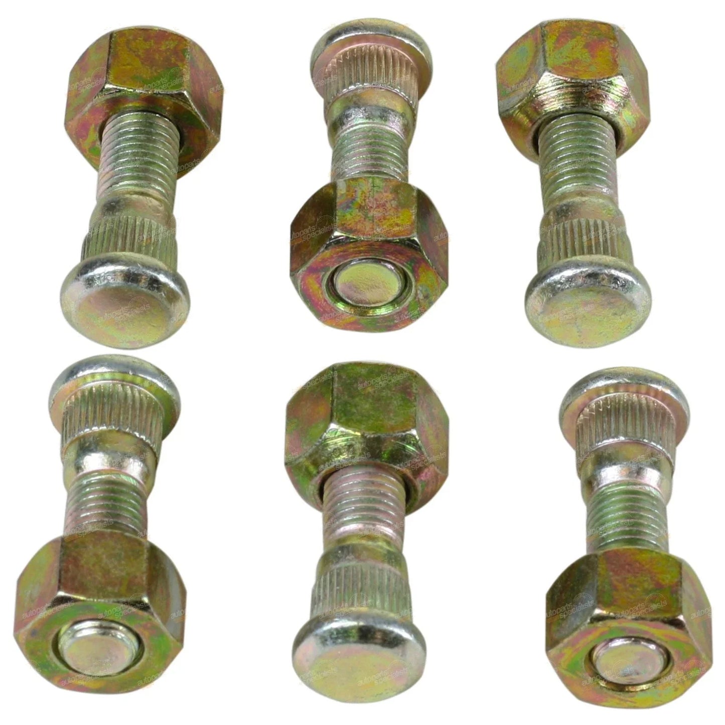 6x REAR Wheel Studs +Nuts for Landcruiser Prado KZJ95 RZJ95 VZJ95 (1996–2002)