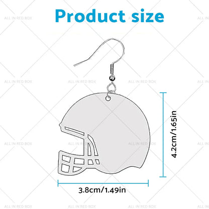 48PCS Double-Sided Sublimation Helmet Blanks w/ Hook & Jump Ring