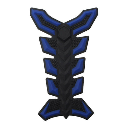 3D Blue Gas Fuel Oil Tank Pad Decal Sticker Protector for Universal Fish Bone