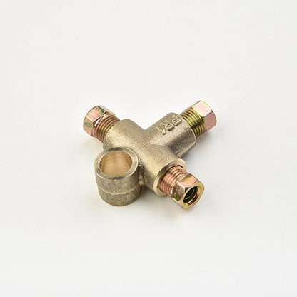 3 Way Brake T Piece Tee / 3 Nuts / for Metric M10-3/16 Pipe 10mm