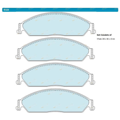 Front Drilled Slotted Disc Rotors Brake Pads for BF/FG XR6 Turbo XR8 V8
