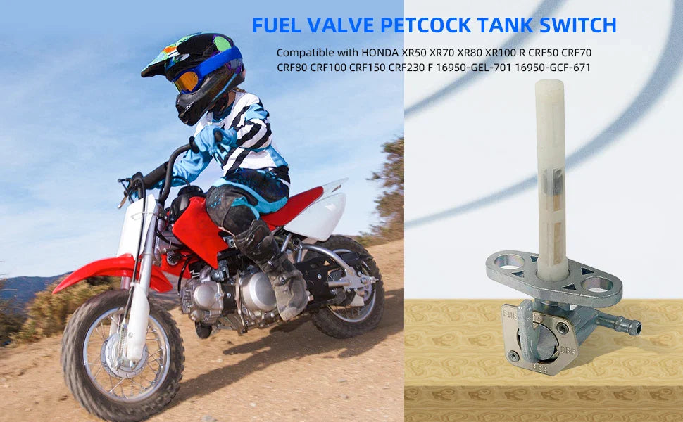 Fuel Valve Petcock for XR70/80/100R CRF80/100/150/230F