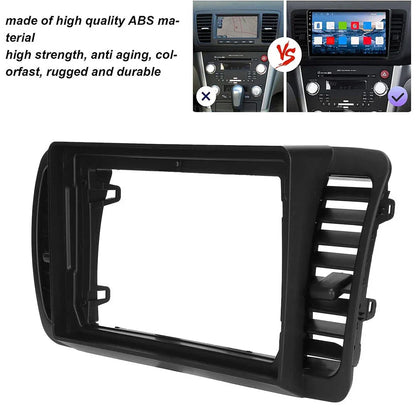 Double Din Stereo Radio Fascia Panel Trim for Subaru Outback Legacy (04-09)