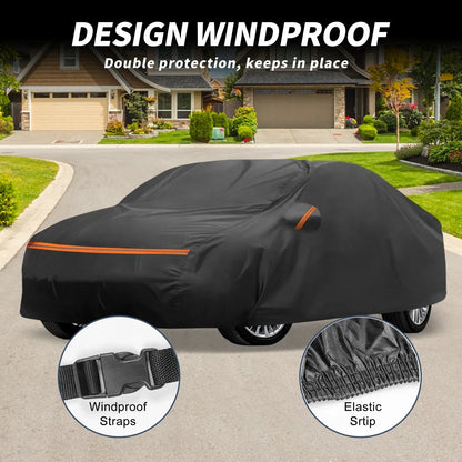 Waterproof PEVA Car Cover for Mercedes-Benz C-Klasse 2014-2023 with Zipper
