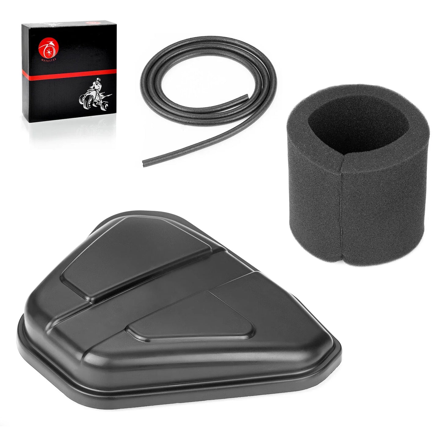 3x Air Filter + Box Lid Cover + Seal for Honda XR80R XR100R (1985–2003)