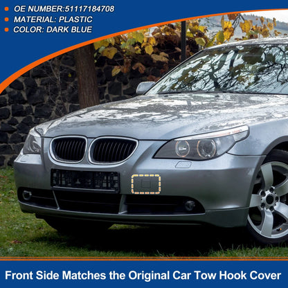 Front Car Bumper Tow Hook Cover for BMW 528i 535i 550i Dark Blue