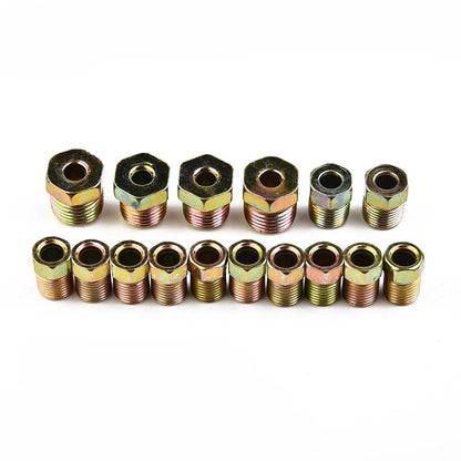 Brake Line Tubing 25 Ft 3/16 OD Copper Nickel with 16 Fittings
