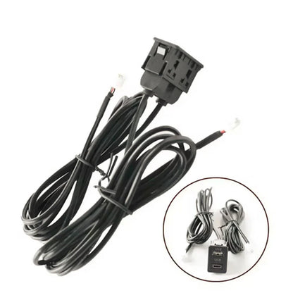 USB & TYPE-C Port Panel Interface Extension Cable Adapter for Navigation (N/A)