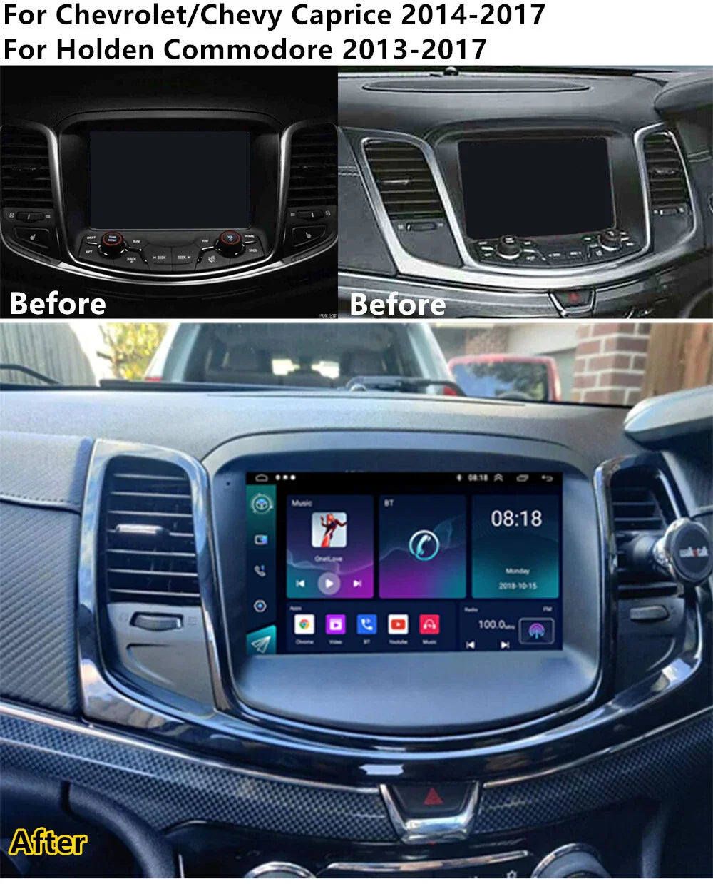 9'' Carplay Stereo GPS Navigation for Holden Commodore (2013-2017)