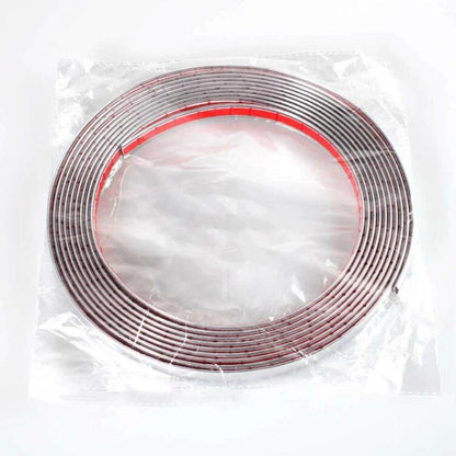 12mm x 5m Chrome Car Auto Moulding Strip Adhesive Bumper Protector