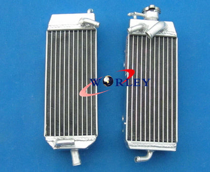 Aluminum Radiator & Blue Hose for Suzuki RM125 RM125X RM125W RM125Y (1998-2000)
