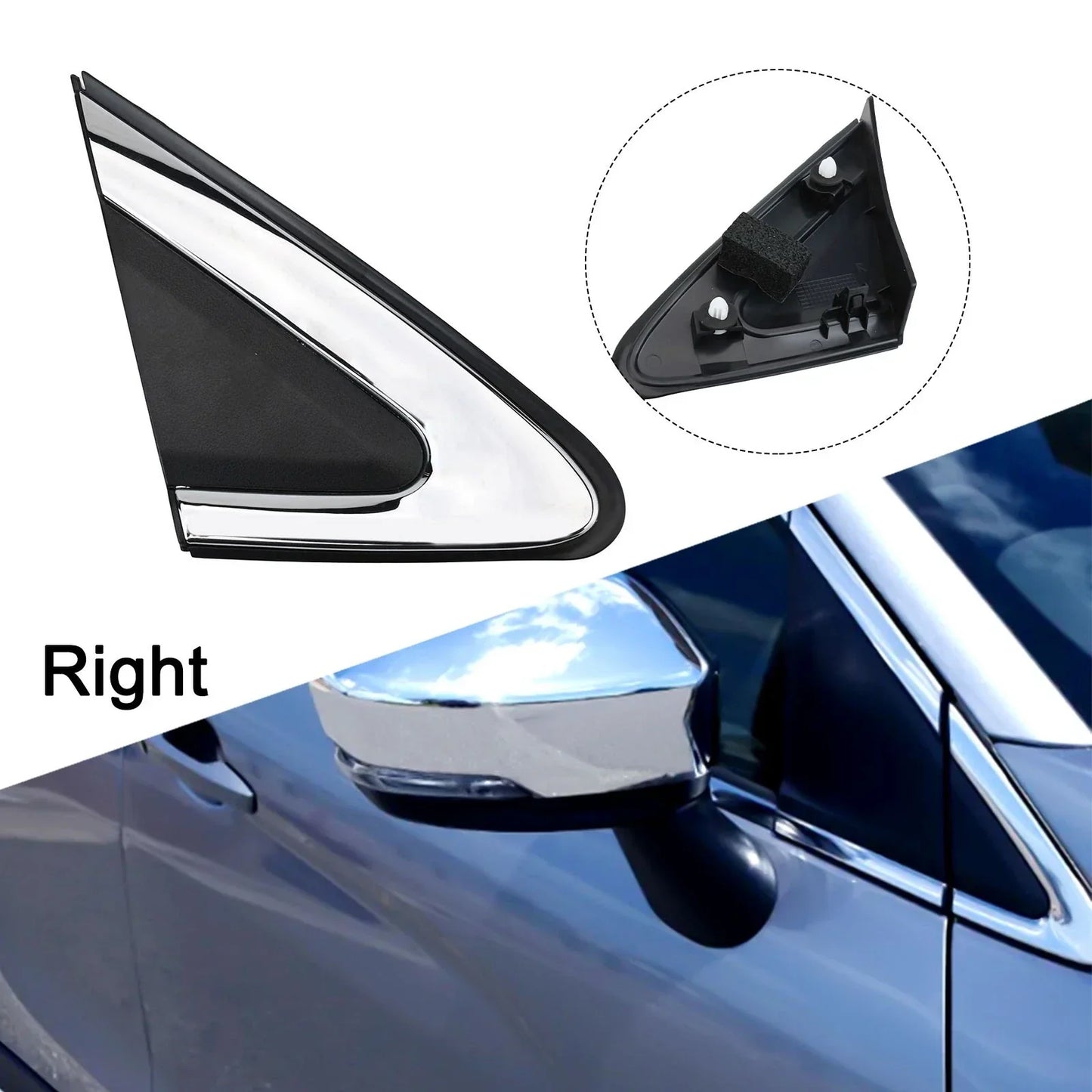 Right Side Mirror Cover Trim for Mitsubishi Eclipse Cross (2018–2021)