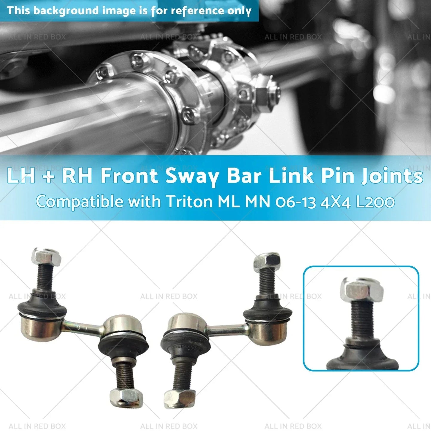 Front Sway Bar Link Pin Joints for Triton ML MN 2006-2013 4X4 L200 (2)